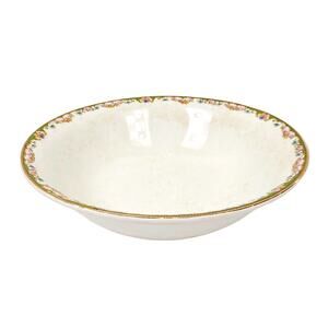 Antique Illinois China Company Serving Bowl Lincoln IL USA Gold Trim Floral Rose
